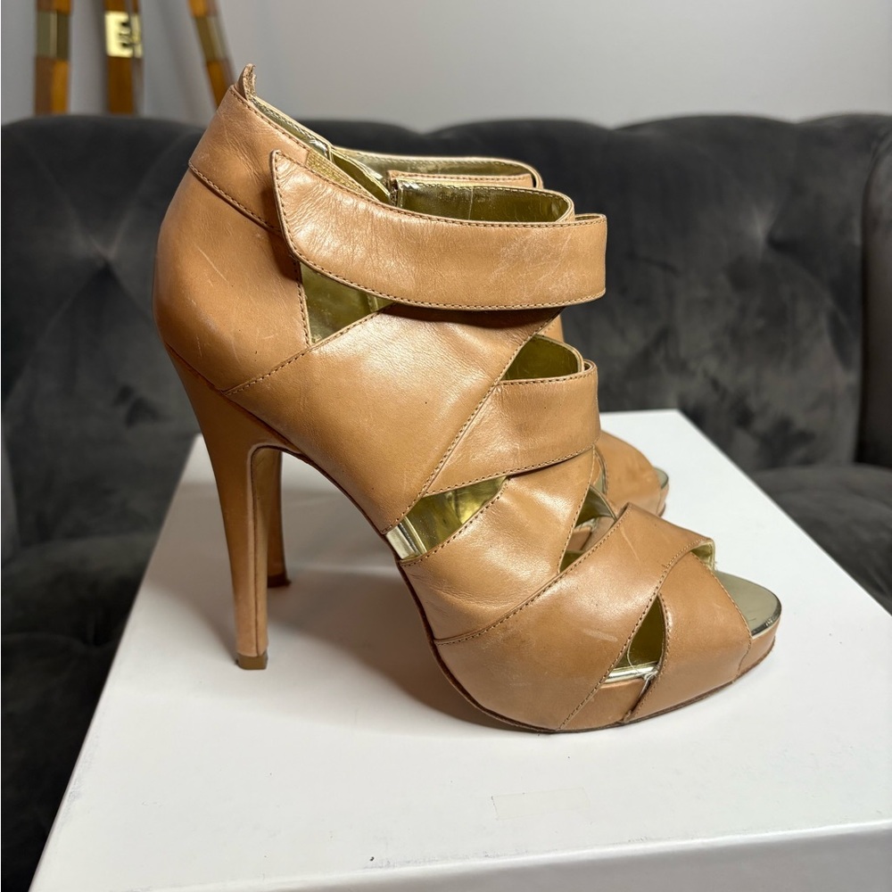 Charles David  Tan High Heel Sandals, 7